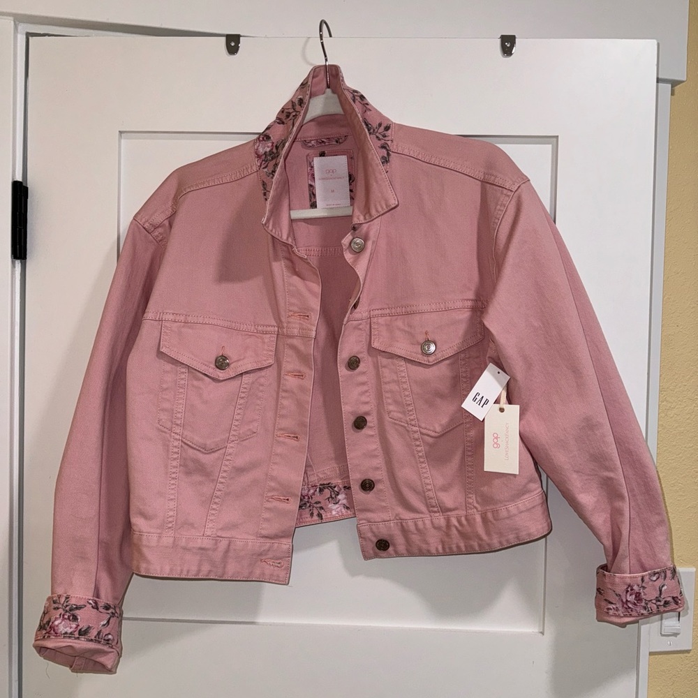 Gap × LoveShackFancy Rosette Icon Denim Jacket